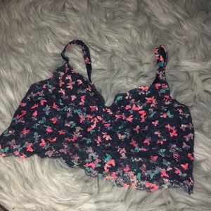 PINK butterfly bralette